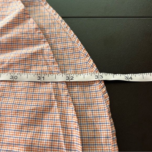 POLO Ralph Lauren Button Down Shirt Men's Blake 100% Cotton Orange Blue Sz XL - Picture 7 of 8